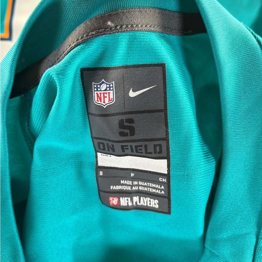 Nike Football Jersey Mens Small Aqua Miami Dolphins Jarvis Landry 14 NFL Game - Picture 3 of 11